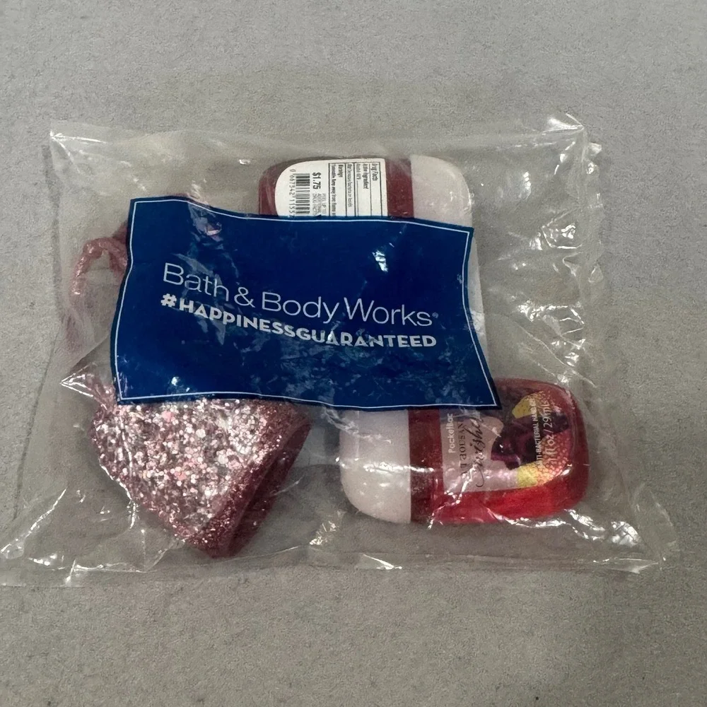 Bath & Body Works PocketBac Hand Sanitizer Set Pink A Thousand Wishes 3pk Holder